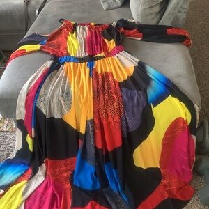 Off the shoulder maxi dress